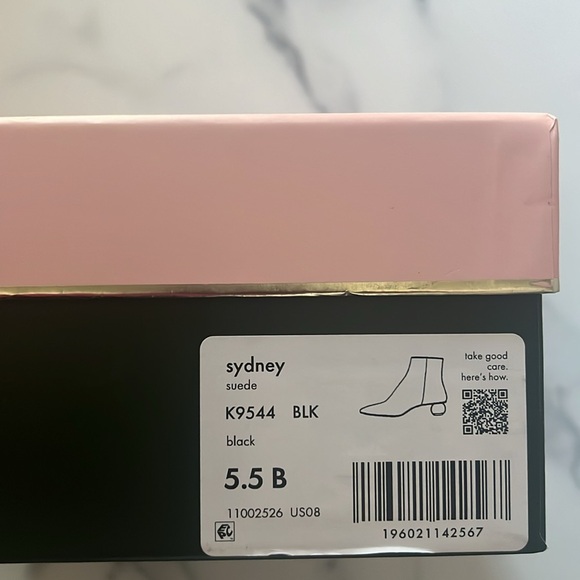Kate Spade New York Sydney Pointed Toe Dress Booties Black, Size 5.5 New in Box - Picture 14 of 16